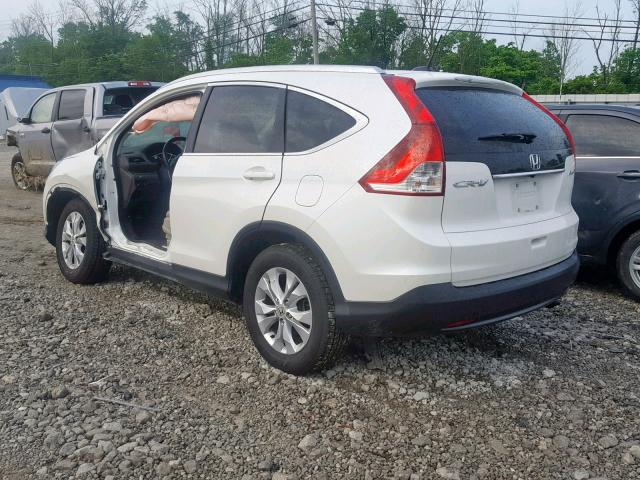 5J6RM4H75EL067732 - 2014 HONDA CR-V EXL WHITE photo 3