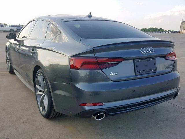 WAUFNCF56KA018352 - 2019 AUDI A5 PRESTIG CHARCOAL photo 3