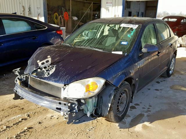 1G1AT58H097266893 - 2009 CHEVROLET COBALT LT BLUE photo 2