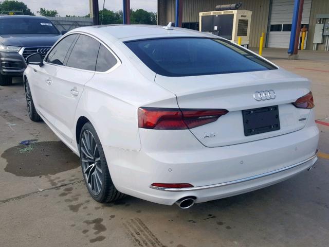 WAUBNCF50KA016353 - 2019 AUDI A5 PREMIUM WHITE photo 3