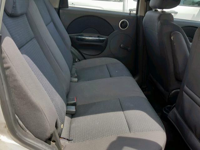 KL1TD66647B726160 - 2007 CHEVROLET AVEO BASE Күміс фото 6