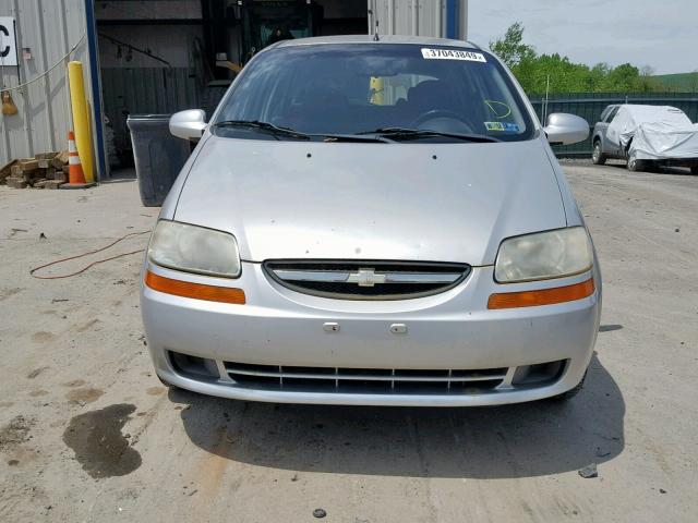 KL1TD66647B726160 - 2007 CHEVROLET AVEO BASE Күміс фото 9