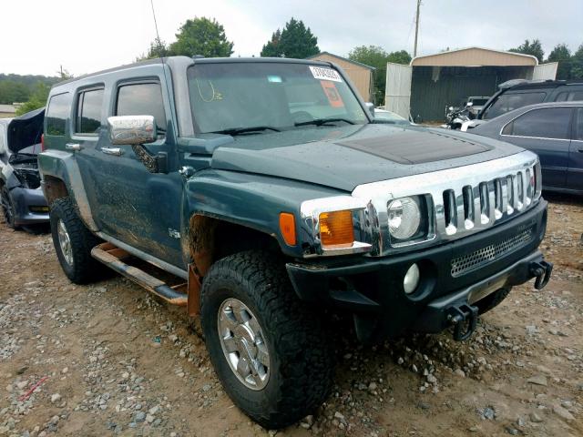 5GTDN13E578205592 - 2007 HUMMER H3 BLUE photo 1