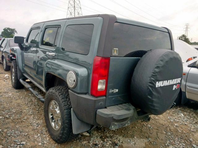 5GTDN13E578205592 - 2007 HUMMER H3 BLUE photo 3