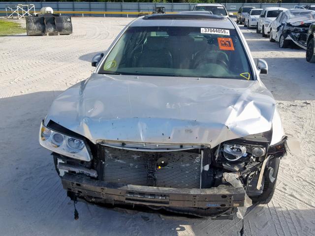 KMHFC46F28A294278 - 2008 HYUNDAI AZERA SE SILVER photo 9