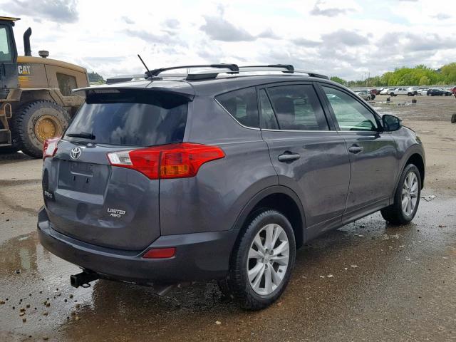 2T3DFREVXFW248379 - 2015 TOYOTA RAV4 LIMIT GRAY photo 4