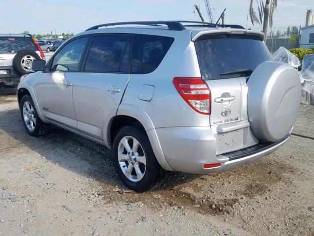 2T3YK4DV6AW005128 - 2010 TOYOTA RAV4 LIMIT SILVER photo 3