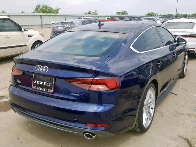 WAUENCF58KA010040 - 2019 AUDI A5 PREMIUM BLUE photo 4