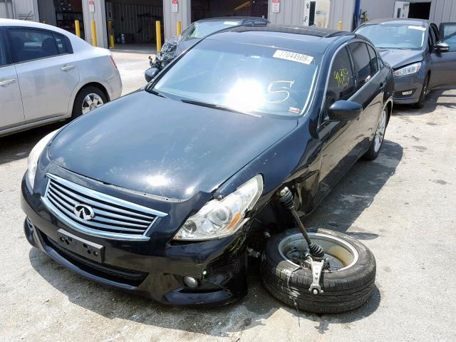 JN1CV6AR9AM251336 - 2010 INFINITI G37 BLACK photo 2