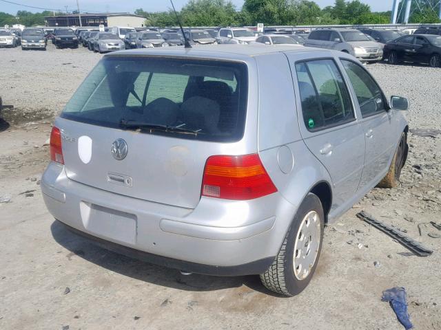 9BWFL61J144023108 - 2004 VOLKSWAGEN GOLF GL SILVER photo 4