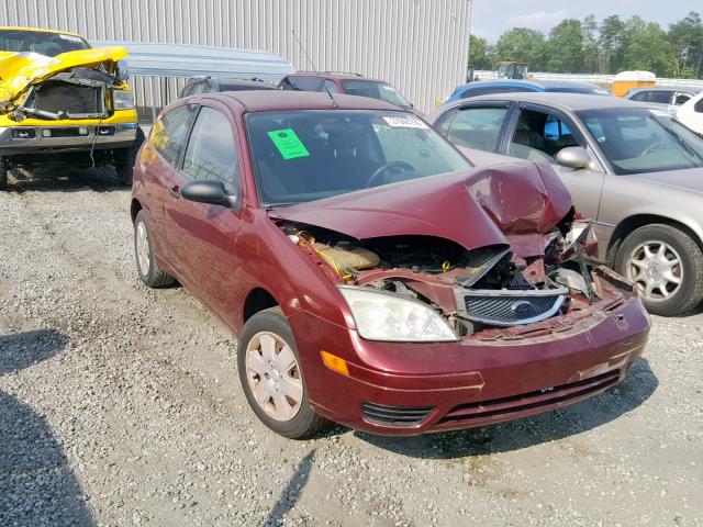 1FAFP31N96W182438 - 2006 FORD FOCUS ZX3 BURGUNDY photo 1