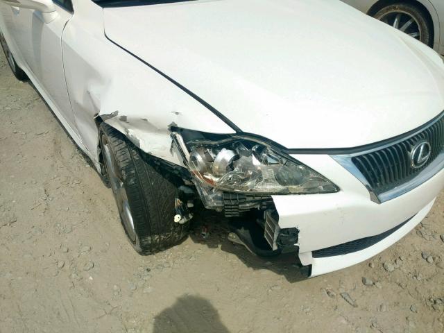 JTHBK262495093384 - 2009 LEXUS IS 250 SILVER photo 9