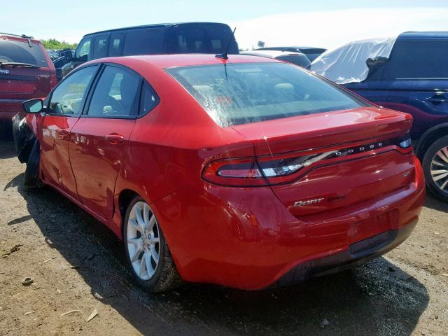 1C3CDFBA2DD213965 - 2013 DODGE DART SXT RED photo 3