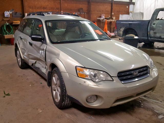 4S4BP61C967332191 - 2006 SUBARU LEGACY OUT TAN photo 1