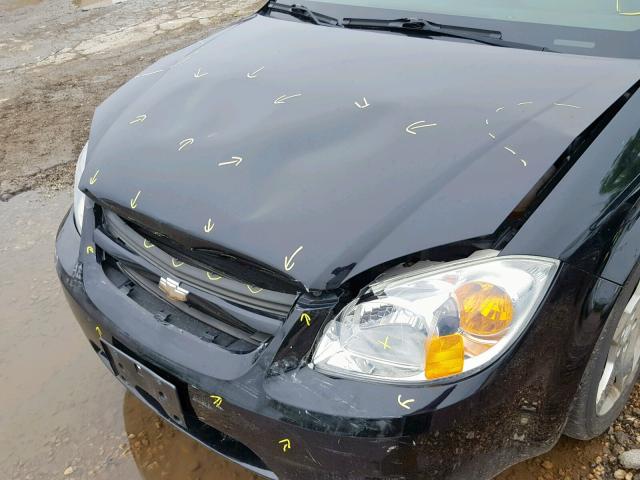 1G1AM15B867685771 - 2006 CHEVROLET COBALT SS BLACK photo 9