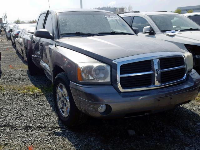 1D7HE48N25S186590 - 2005 DODGE DAKOTA QUA GRAY photo 1