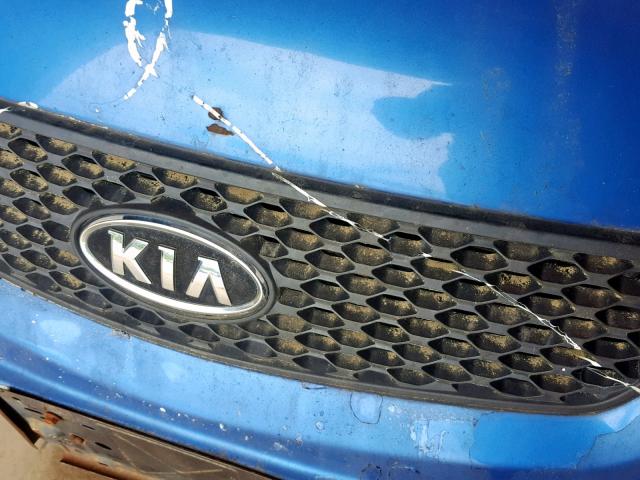 KNADE123186383856 - 2008 KIA RIO BASE BLUE photo 9