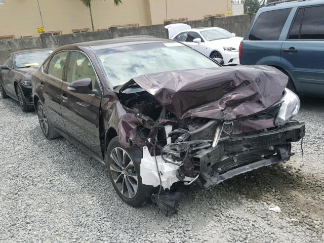4T1BK1EB1GU219079 - 2016 TOYOTA AVALON XLE BURGUNDY photo 1