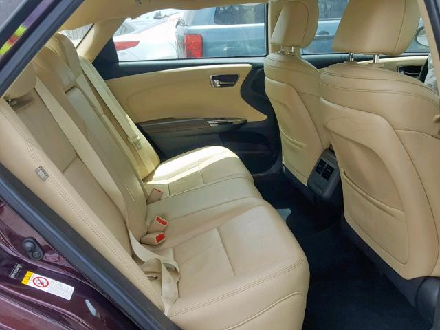 4T1BK1EB1GU219079 - 2016 TOYOTA AVALON XLE BURGUNDY photo 6