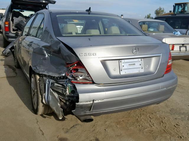 WDDGF4HB8CR205355 - 2012 MERCEDES-BENZ C 250 GRAY photo 3