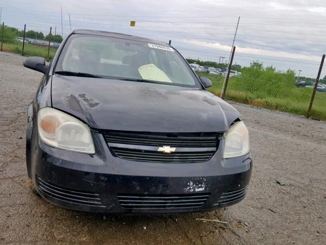 1G1AK52F457530959 - 2005 CHEVROLET COBALT BLACK photo 9