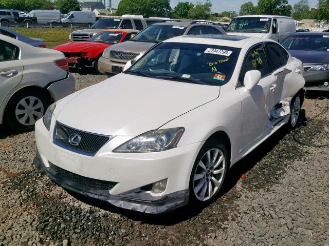 JTHCK262472010734 - 2007 LEXUS IS 250 WHITE photo 2