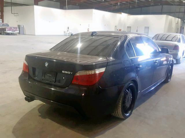 WBANW53538CT53638 - 2008 BMW 550 I BLACK photo 4