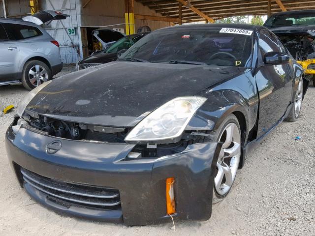 JN1BZ34D48M702844 - 2008 NISSAN 350Z COUPE BLACK photo 2