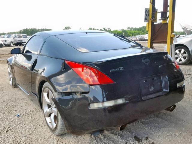 JN1BZ34D48M702844 - 2008 NISSAN 350Z COUPE BLACK photo 3