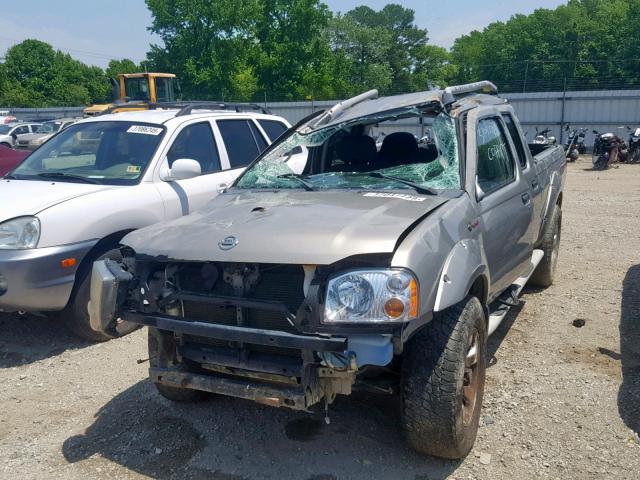 1N6MD29Y42C330507 - 2002 NISSAN FRONTIER C GOLD photo 2