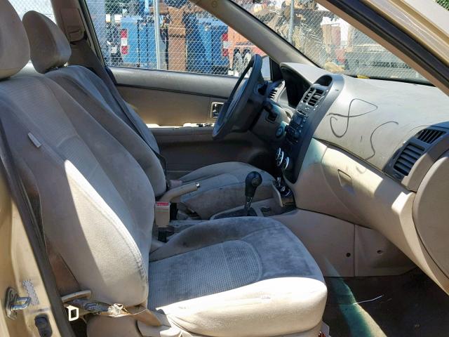 KNAFE221395665453 - 2009 KIA SPECTRA EX GOLD photo 5