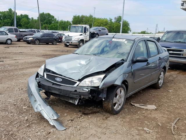 1FAHP34N86W112952 - 2006 FORD FOCUS ZX4 GREEN photo 2