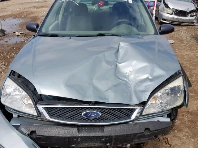 1FAHP34N86W112952 - 2006 FORD FOCUS ZX4 GREEN photo 7