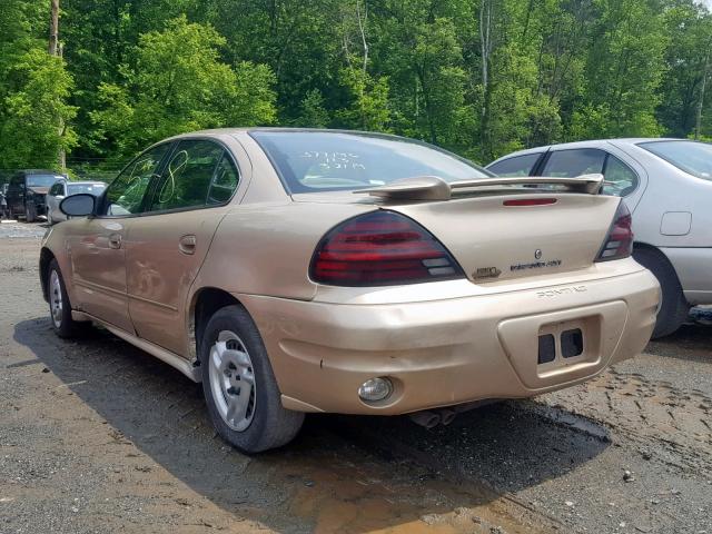 1G2NE52F83C168305 - 2003 PONTIAC GRAND AM S GOLD photo 3