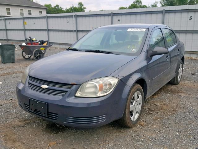 1G1AK58F787217741 - 2008 CHEVROLET COBALT LS GRAY photo 2