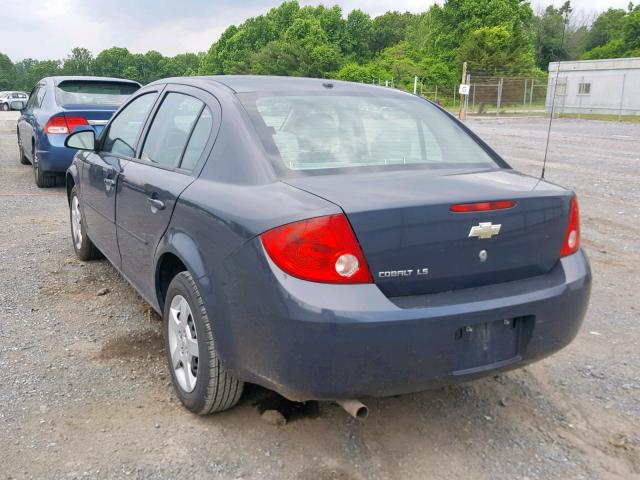 1G1AK58F787217741 - 2008 CHEVROLET COBALT LS GRAY photo 3