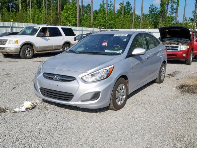 KMHCT4AEXGU960026 - 2016 HYUNDAI ACCENT SE SILVER photo 2