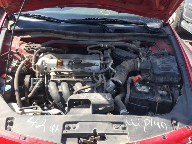 1HGCS1B35BA014186 - 2011 HONDA ACCORD LX- RED photo 7