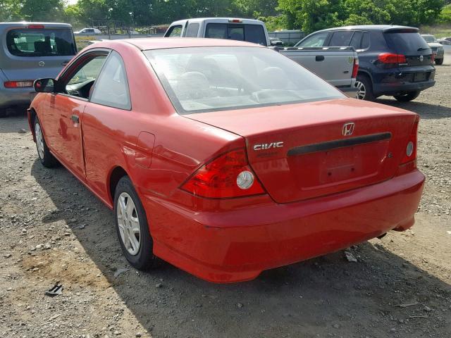 1HGEM22184L058648 - 2004 HONDA CIVIC DX V RED photo 3