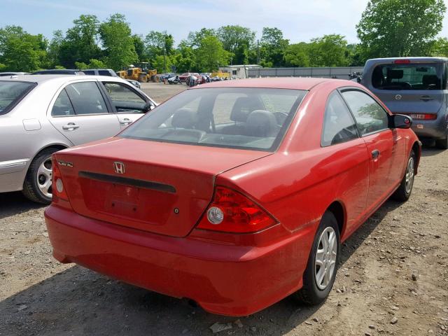 1HGEM22184L058648 - 2004 HONDA CIVIC DX V RED photo 4