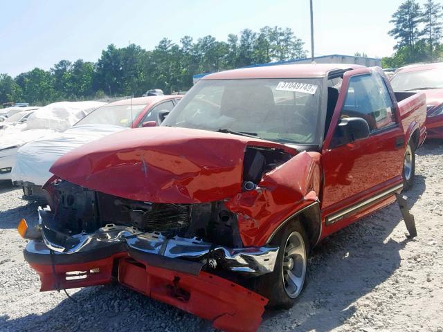 1GCCS19W428142053 - 2002 CHEVROLET S TRUCK S1 RED photo 2
