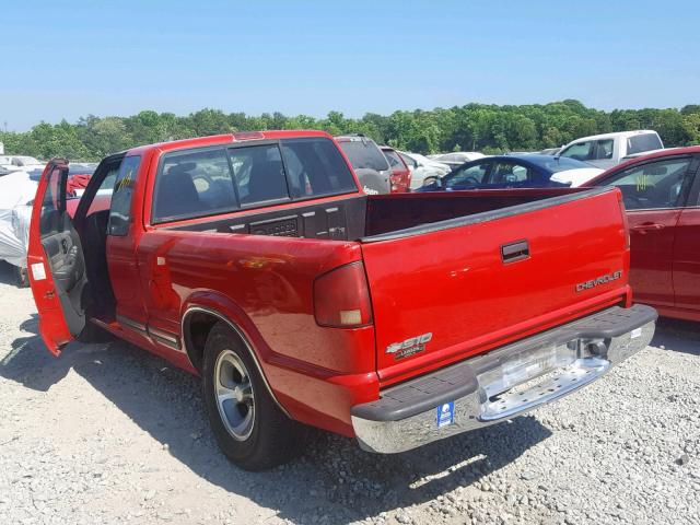 1GCCS19W428142053 - 2002 CHEVROLET S TRUCK S1 RED photo 3