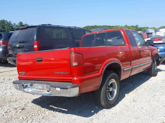 1GCCS19W428142053 - 2002 CHEVROLET S TRUCK S1 RED photo 4