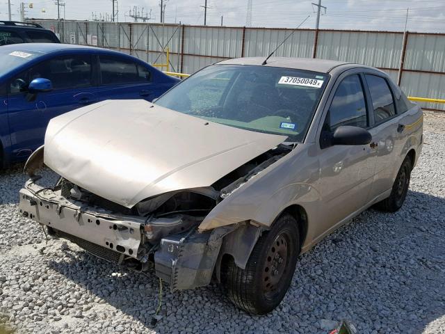 1FAFP34N57W274109 - 2007 FORD FOCUS ZX4 GOLD photo 2
