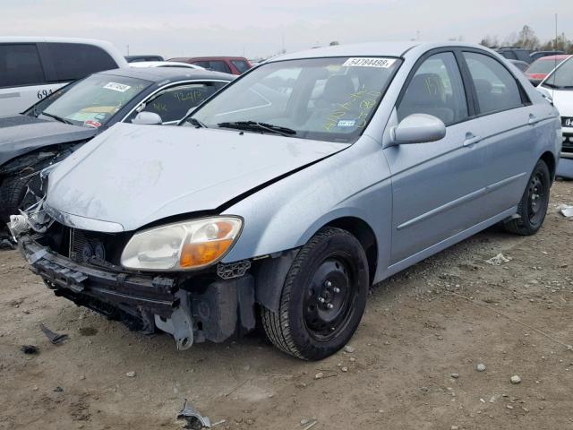 KNAFE121175381424 - 2007 KIA SPECTRA EX BLUE photo 2