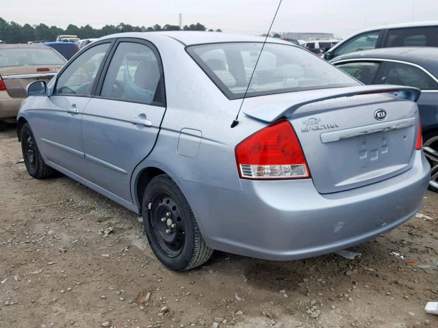 KNAFE121175381424 - 2007 KIA SPECTRA EX BLUE photo 3