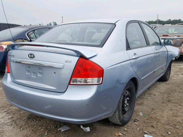 KNAFE121175381424 - 2007 KIA SPECTRA EX BLUE photo 4