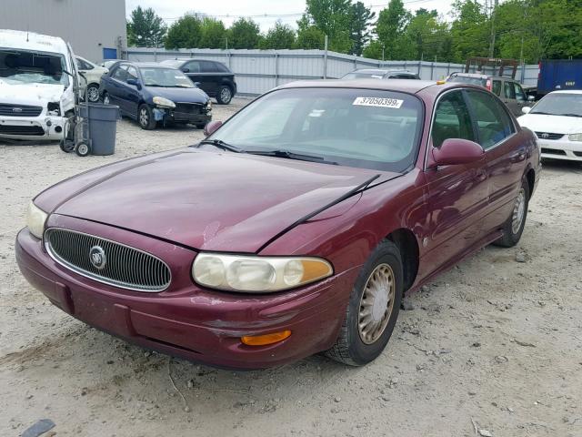 1G4HP54K124110313 - 2002 BUICK LESABRE CU MAROON photo 2