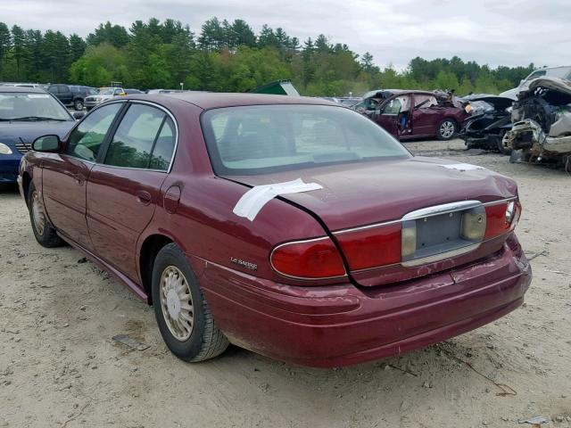 1G4HP54K124110313 - 2002 BUICK LESABRE CU MAROON photo 3