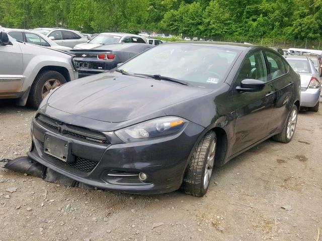 1C3CDFBA8DD303993 - 2013 DODGE DART SXT BLACK photo 2